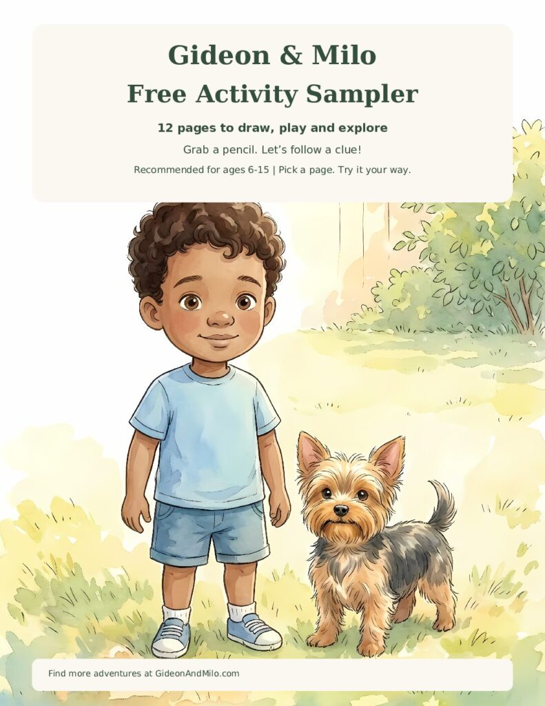 Gideon and Milo Free Activity Sampler cover